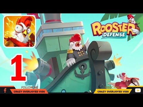 Video guide by CRAZY OVERJOYED VIDS: Rooster Defense Part 1 #roosterdefense