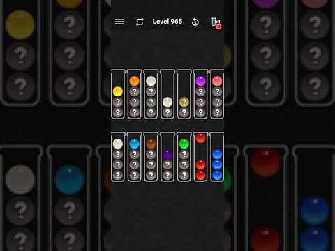 Video guide by justforfun: Ball Sort Color Water Puzzle Level 965 #ballsortcolor