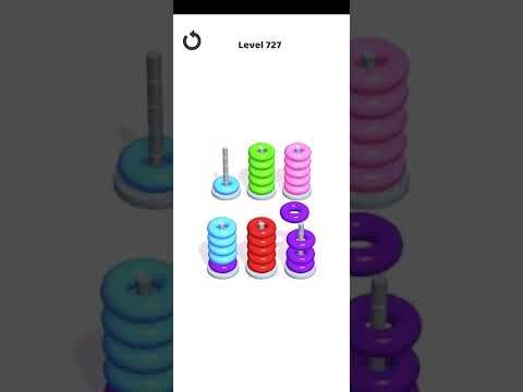 Video guide by Mobile Games: Hoop Stack Level 727 #hoopstack