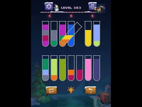 Video guide by sort water color puzzle levels solutions: Sort Water Color Puzzle Level 363 #sortwatercolor