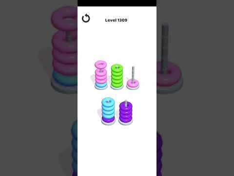 Video guide by Mobile Games: Hoop Stack Level 1309 #hoopstack