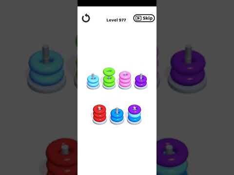 Video guide by Mobile Games: Hoop Stack Level 977 #hoopstack
