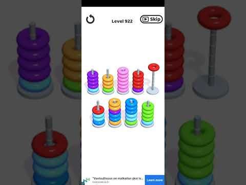 Video guide by Mobile Games: Hoop Stack Level 922 #hoopstack