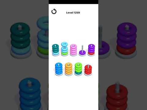 Video guide by Mobile Games: Hoop Stack Level 1259 #hoopstack