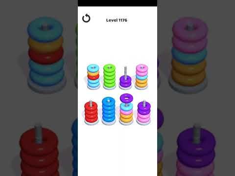 Video guide by Mobile Games: Hoop Stack Level 1177 #hoopstack