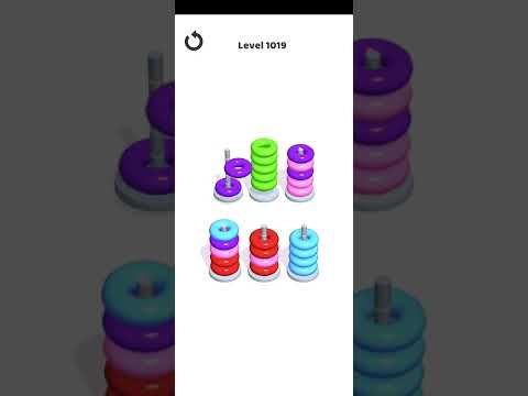 Video guide by Mobile Games: Hoop Stack Level 1019 #hoopstack