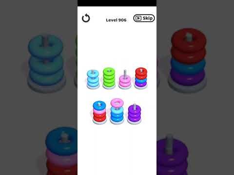 Video guide by Mobile Games: Hoop Stack Level 906 #hoopstack