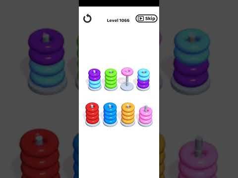 Video guide by Mobile Games: Hoop Stack Level 1066 #hoopstack