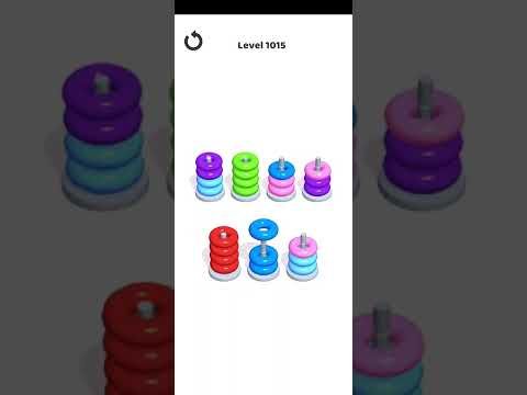Video guide by Mobile Games: Hoop Stack Level 1015 #hoopstack