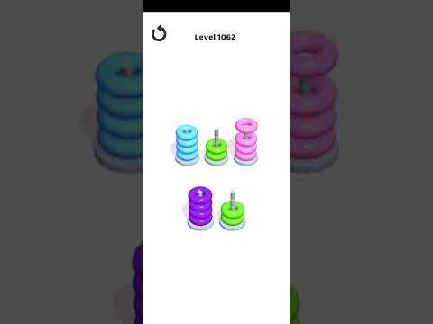 Video guide by Mobile Games: Hoop Stack Level 1062 #hoopstack