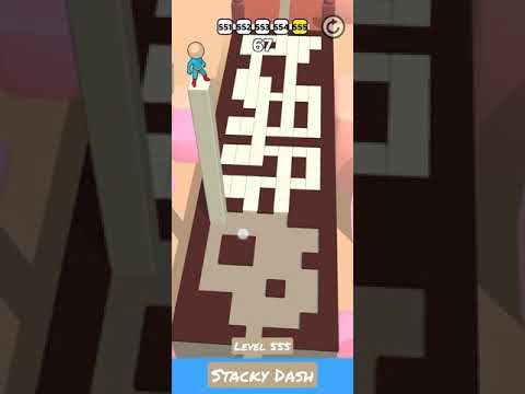 Video guide by WHULEANDWD ZONA ANAK DUNIA: Stacky Dash Level 555 #stackydash
