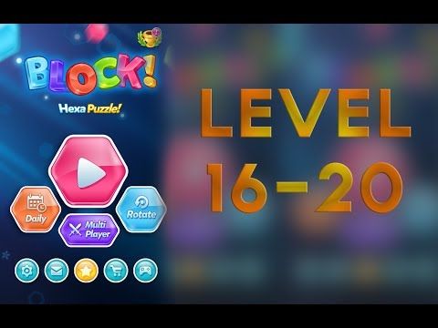 Video guide by Murat KUL: Block! Hexa Puzzle Level 16-20 #blockhexapuzzle