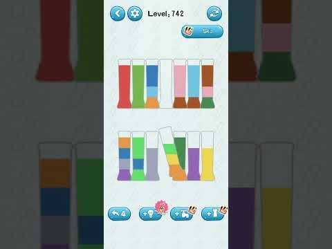 Video guide by Funny Gaming: Water Sort Puzzle Level 742 #watersortpuzzle