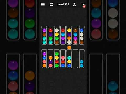 Video guide by justforfun: Ball Sort Color Water Puzzle Level 909 #ballsortcolor