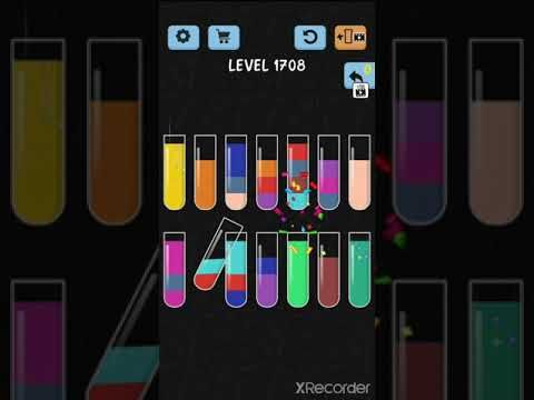 Video guide by Games solve: Water Color Sort Level 1708 #watercolorsort