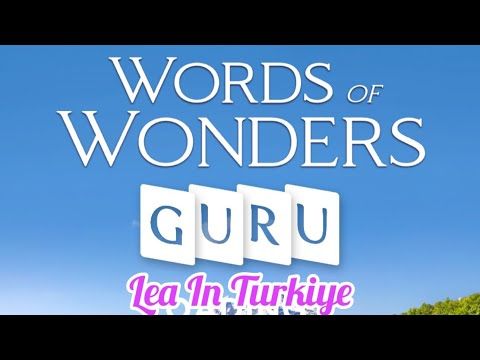 Video guide by Lea In Turkiye: Words of Wonders: Guru Level 118 #wordsofwonders