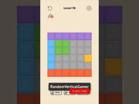 Video guide by RandomVerticalGamer: Folding Blocks Level 78 #foldingblocks