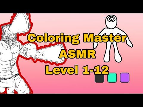 Video guide by HAGO AUTO WIN: Coloring Master ASMR Level 1-12 #coloringmasterasmr