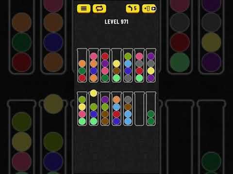 Video guide by Mobile games: Ball Sort Puzzle Level 971 #ballsortpuzzle