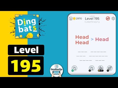 Video guide by BrainGameTips: Dingbats! Level 195 #dingbats