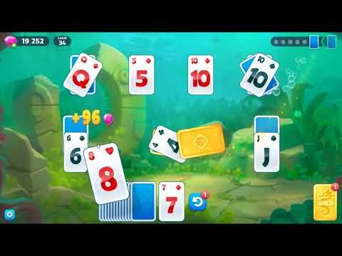 Video guide by skillgaming: Fishdom Solitaire Level 34 #fishdomsolitaire