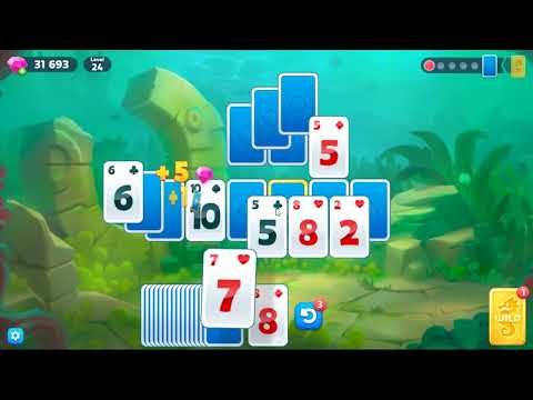 Video guide by skillgaming: Fishdom Solitaire Level 24 #fishdomsolitaire