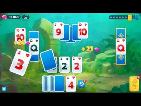 Video guide by skillgaming: Fishdom Solitaire Level 25 #fishdomsolitaire