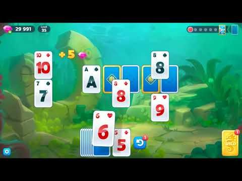 Video guide by skillgaming: Fishdom Solitaire Level 35 #fishdomsolitaire