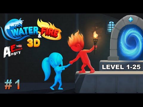 Video guide by Angry Emma: Water & Fire Stickman 3D Level 1-25 #waterampfire