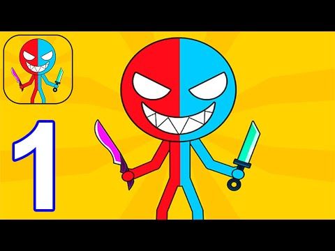 Video guide by Pryszard Android iOS Gameplays: Red & Blue Stickman Part 1 #redampblue