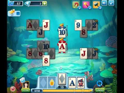 Video guide by skillgaming: Solitaire Level 57 #solitaire
