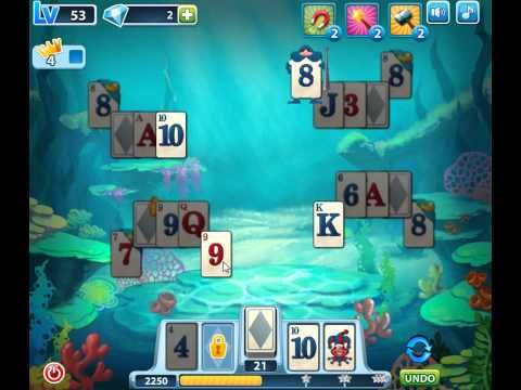 Video guide by skillgaming: Solitaire Level 53 #solitaire