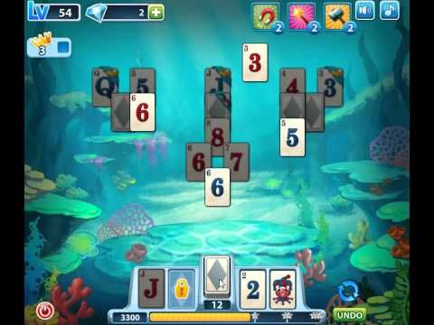Video guide by skillgaming: Solitaire Level 54 #solitaire