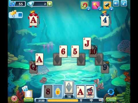 Video guide by skillgaming: Solitaire Level 55 #solitaire