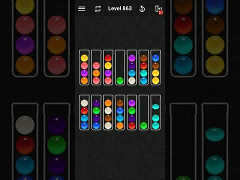 Video guide by justforfun: Ball Sort Color Water Puzzle Level 863 #ballsortcolor