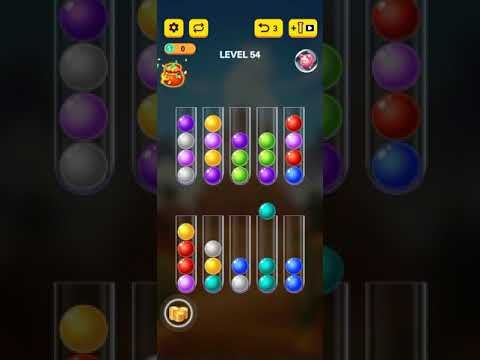 Video guide by Gaming ZAR Channel: Ball Sort Puzzle Level 54 #ballsortpuzzle
