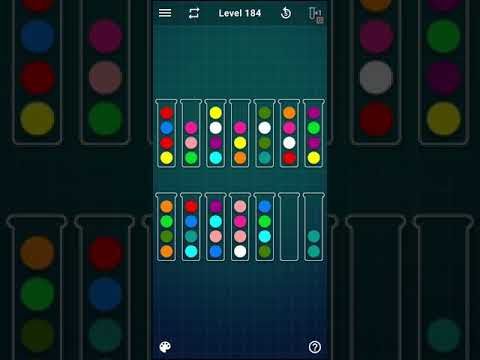 Video guide by Mobile games: Ball Sort Puzzle Level 184 #ballsortpuzzle