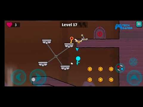 Video guide by Tech Gamer Sudheer: Red and Blue Level 17 #redandblue