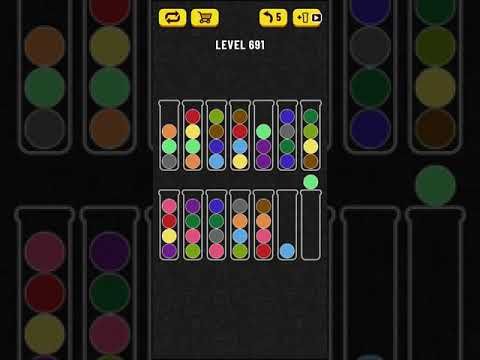 Video guide by Mobile games: Ball Sort Puzzle Level 691 #ballsortpuzzle