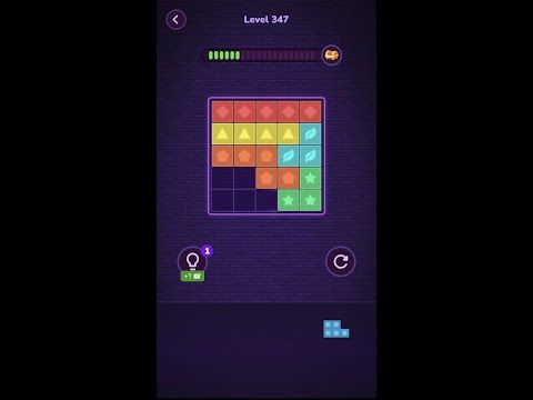 Video guide by Block Puzzle: Block Puzzle Level 347 #blockpuzzle