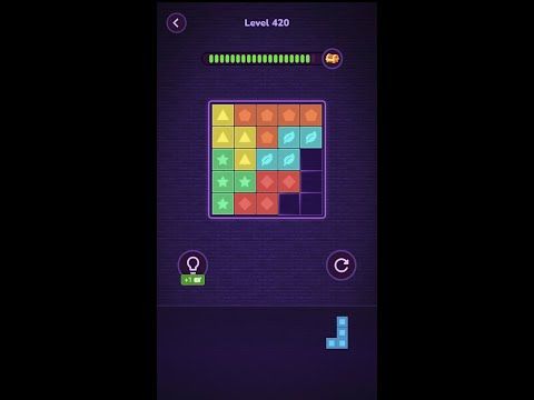 Video guide by Block Puzzle: Block Puzzle Level 420 #blockpuzzle