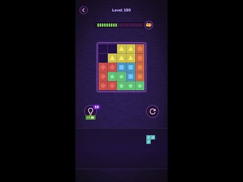 Video guide by Block Puzzle: Block Puzzle Level 190 #blockpuzzle
