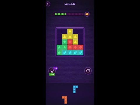 Video guide by Block Puzzle: Block Puzzle Level 129 #blockpuzzle
