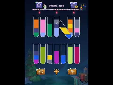 Video guide by sort water color puzzle levels solutions: Color Puzzle Level 613 #colorpuzzle
