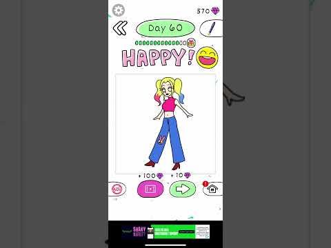 Video guide by KewlBerries: Draw Happy Queen Level 60 #drawhappyqueen