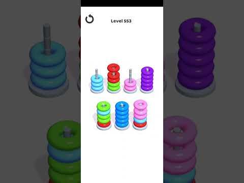 Video guide by Mobile Games: Hoop Stack Level 553 #hoopstack