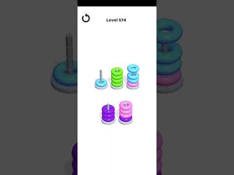 Video guide by Mobile Games: Hoop Stack Level 574 #hoopstack
