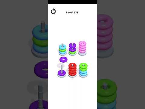 Video guide by Mobile Games: Hoop Stack Level 571 #hoopstack