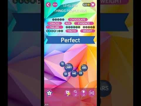 Video guide by ETPC EPIC TIME PASS CHANNEL: Word Pearls Level 280 #wordpearls