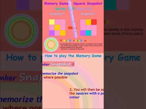 Video guide by HobbyHealthyGame: Memory Game Level 8 #memorygame